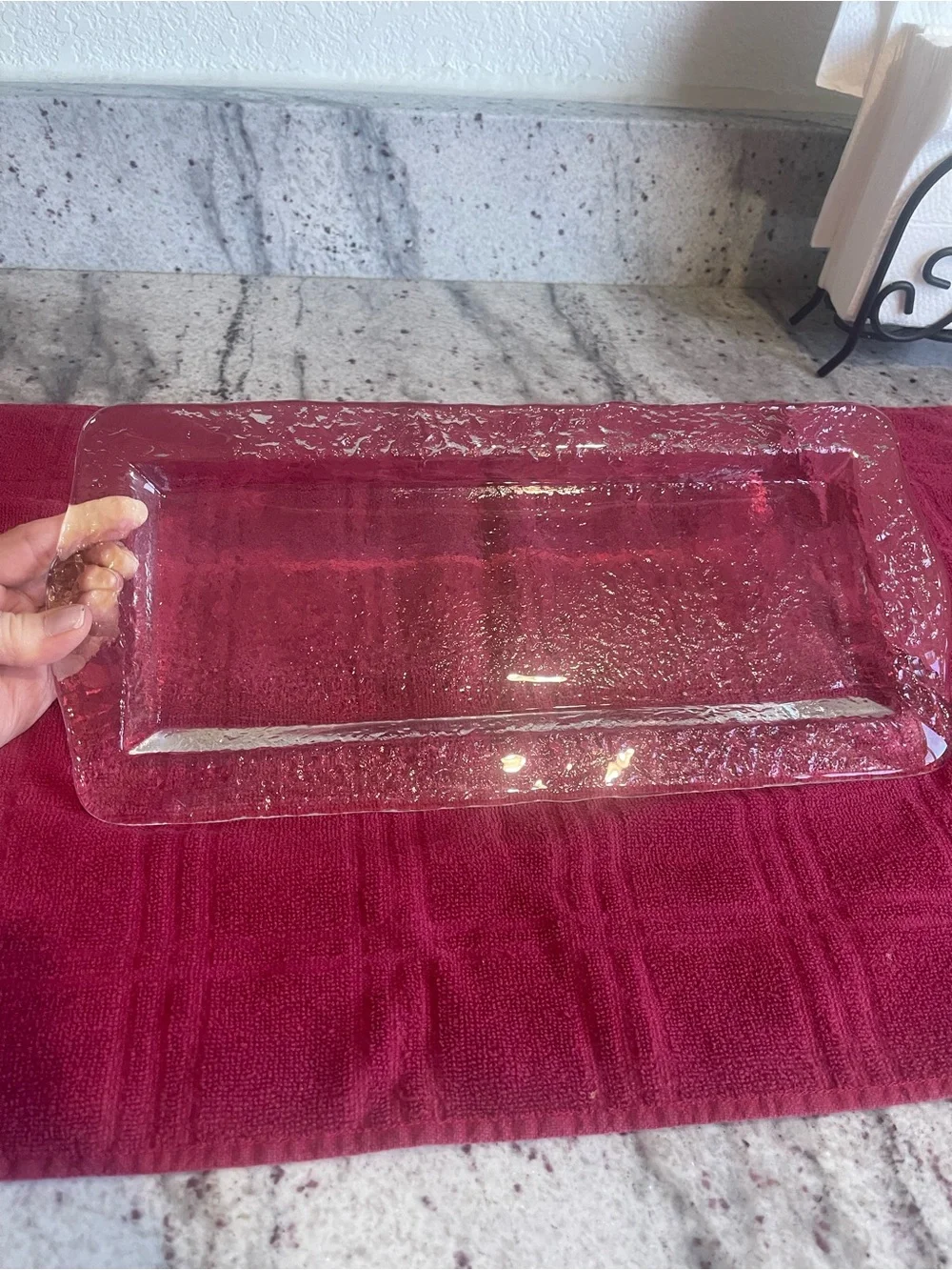 Vintage Crate & Barrel Orion Rectangular Serving Platter